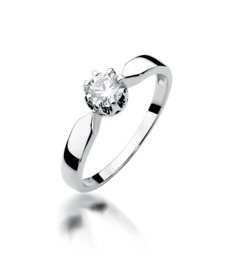 Ring made of white gold with a 0.40ct diamond