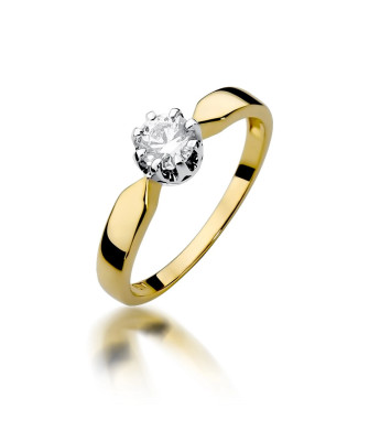 Gold ring with 0.50ct diamond