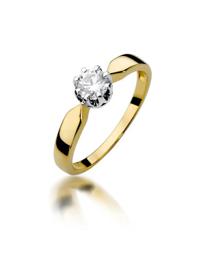 Gold ring with 0.50ct diamond
