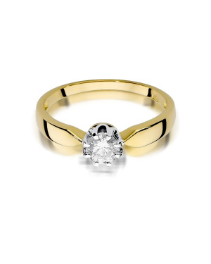 Gold ring with 0.50ct diamond