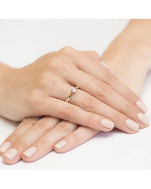 Gold ring with 0.50ct diamond