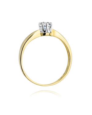 Gold ring with 0.50ct diamond