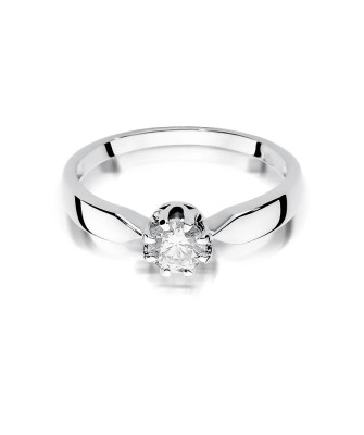 White gold ring with 0.50ct diamond