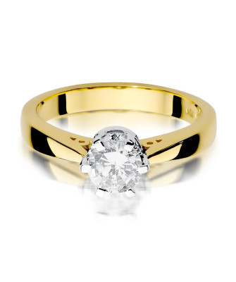 Gold ring with 1.00ct diamond