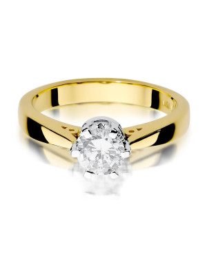 Gold ring with 1.00ct diamond