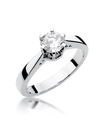 Engagement ring diamond white gold 1.00ct
