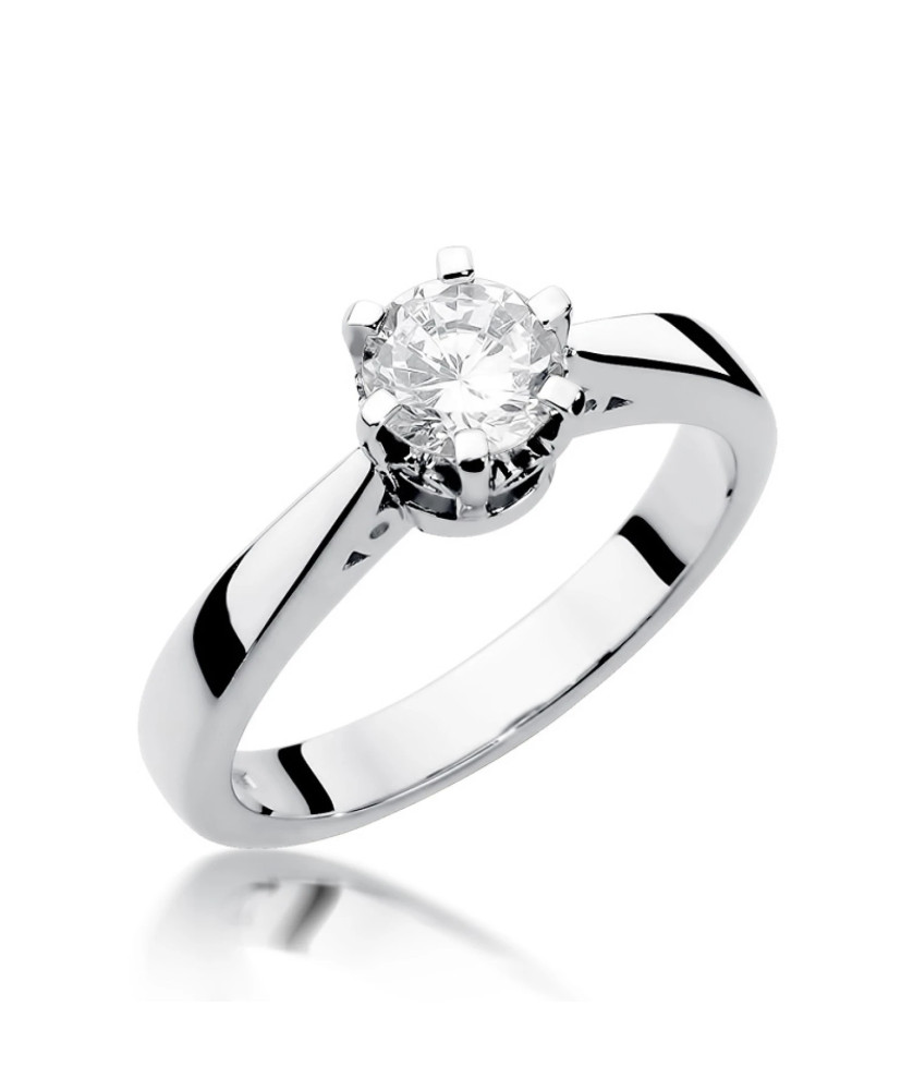 Pierścionek zaręczynowy diament białe złoto 1,00ct