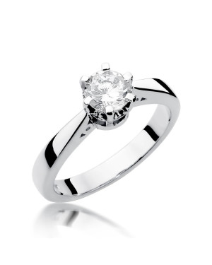 Engagement ring diamond white gold 1.00ct