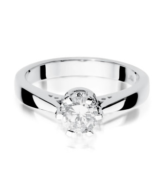 Pierścionek zaręczynowy diament białe złoto 1,00ct