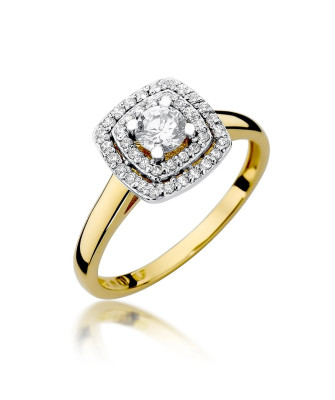 Gold ring with 0.50ct diamond