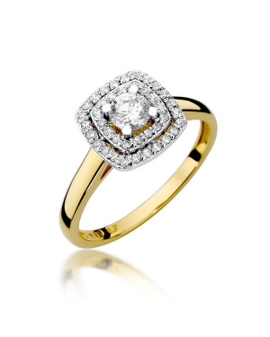 Gold ring with 0.50ct diamond