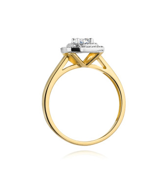 Gold ring with 0.50ct diamond