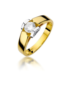 Gold ring with 0.50ct diamond