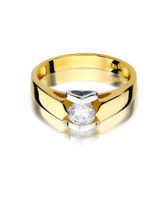 Gold ring with 0.50ct diamond