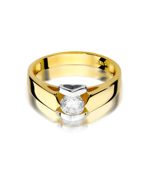 Gold ring with 0.50ct diamond
