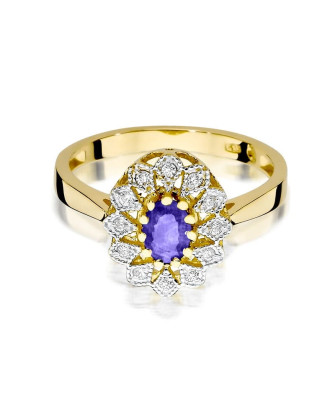 Gold ring with tanzanite 0.40ct