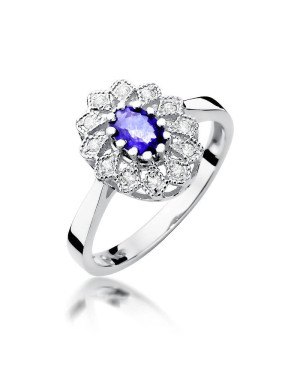Tanzanite ring white gold 0.40ct