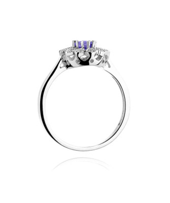 Tanzanite ring white gold 0.40ct