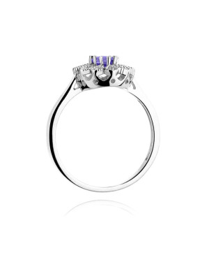 Tanzanite ring white gold 0.40ct