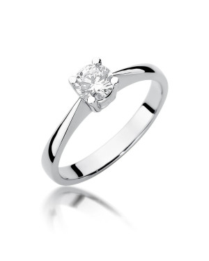 Diamond engagement ring 0.50ct white gold