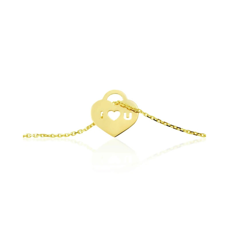 Gold ankle bracelet LOVE C3.2425c3 | GoldJewellery