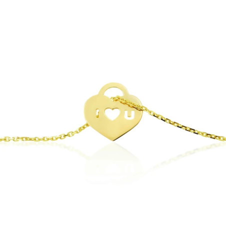 Gold ankle bracelet LOVE C3.2425c3 | GoldJewellery