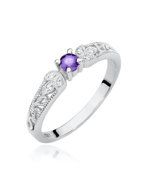 Ring with tanzanite white gold 0.15ct