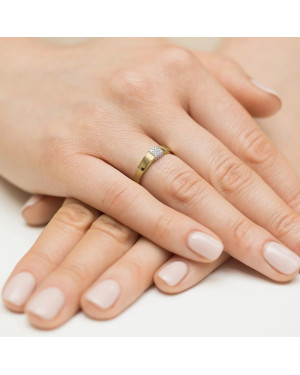 Diamond ring band 0.08ct