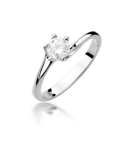 Diamond ring white gold 0.50ct