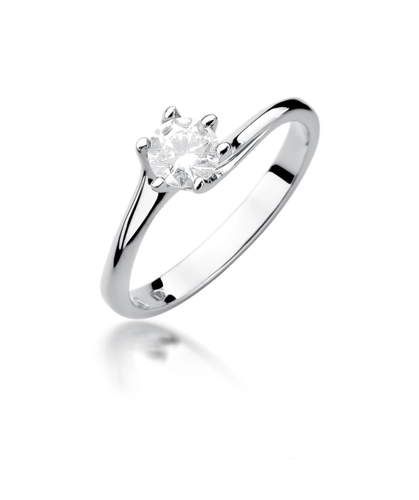 Diamond ring white gold 0.50ct