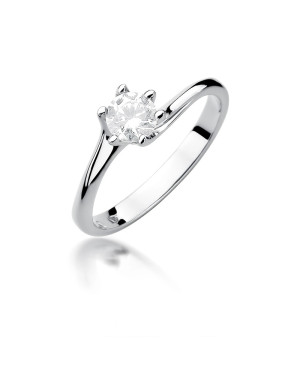 Diamond ring white gold 0.50ct