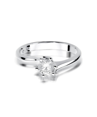 Diamond ring white gold 0.50ct