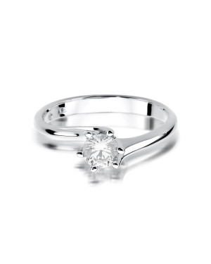 Diamond ring white gold 0.50ct