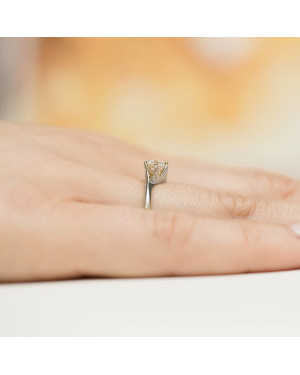 Diamond ring white gold 0.50ct