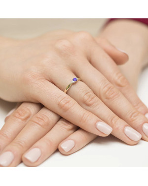 Tanzanite 14k gold ring