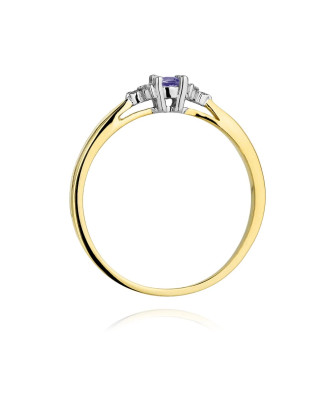 Tanzanite 14k gold ring