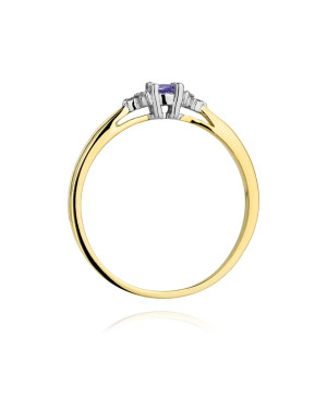 Tanzanite 14k gold ring