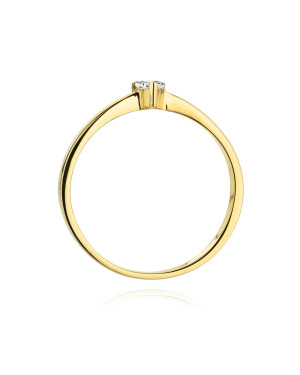 Diamond heart engagement ring 0.10ct