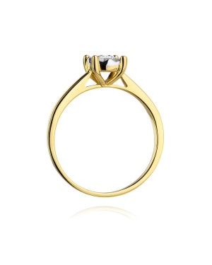 Diamond gold ring 0.20ct certificate
