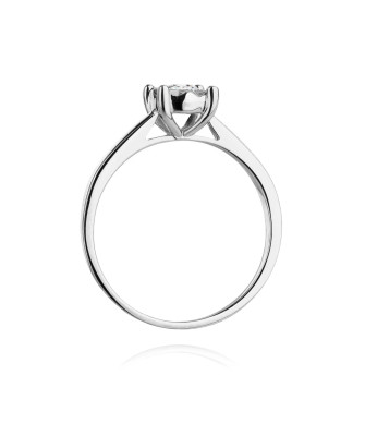Engagement ring with 0.20ct diamond white gold