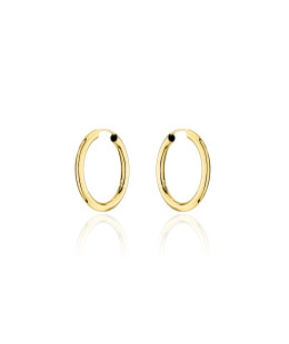 Gold hoop earrings - 2.2cm super light