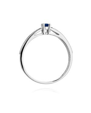 14k white gold sapphire ring
