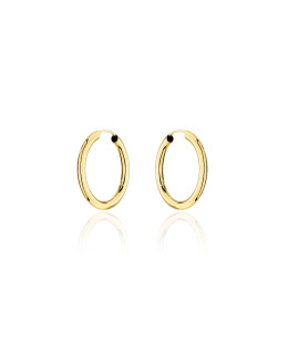 Gold hoop earrings - 2cm super light