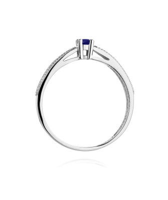 14k white gold tanzanite ring