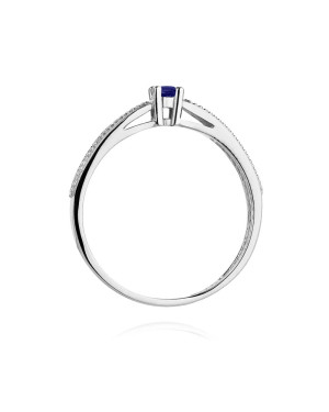 14k white gold tanzanite ring