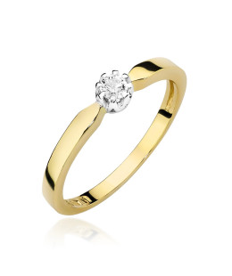 Engagement ring with 0.10ct diamond