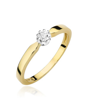 Engagement ring with 0.10ct diamond