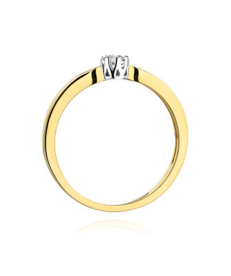 Engagement ring with 0.10ct diamond