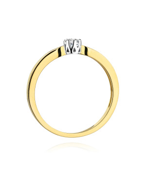 Engagement ring with 0.10ct diamond