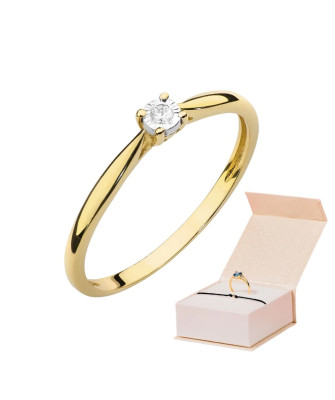 Engagement ring diamond 0.01ct